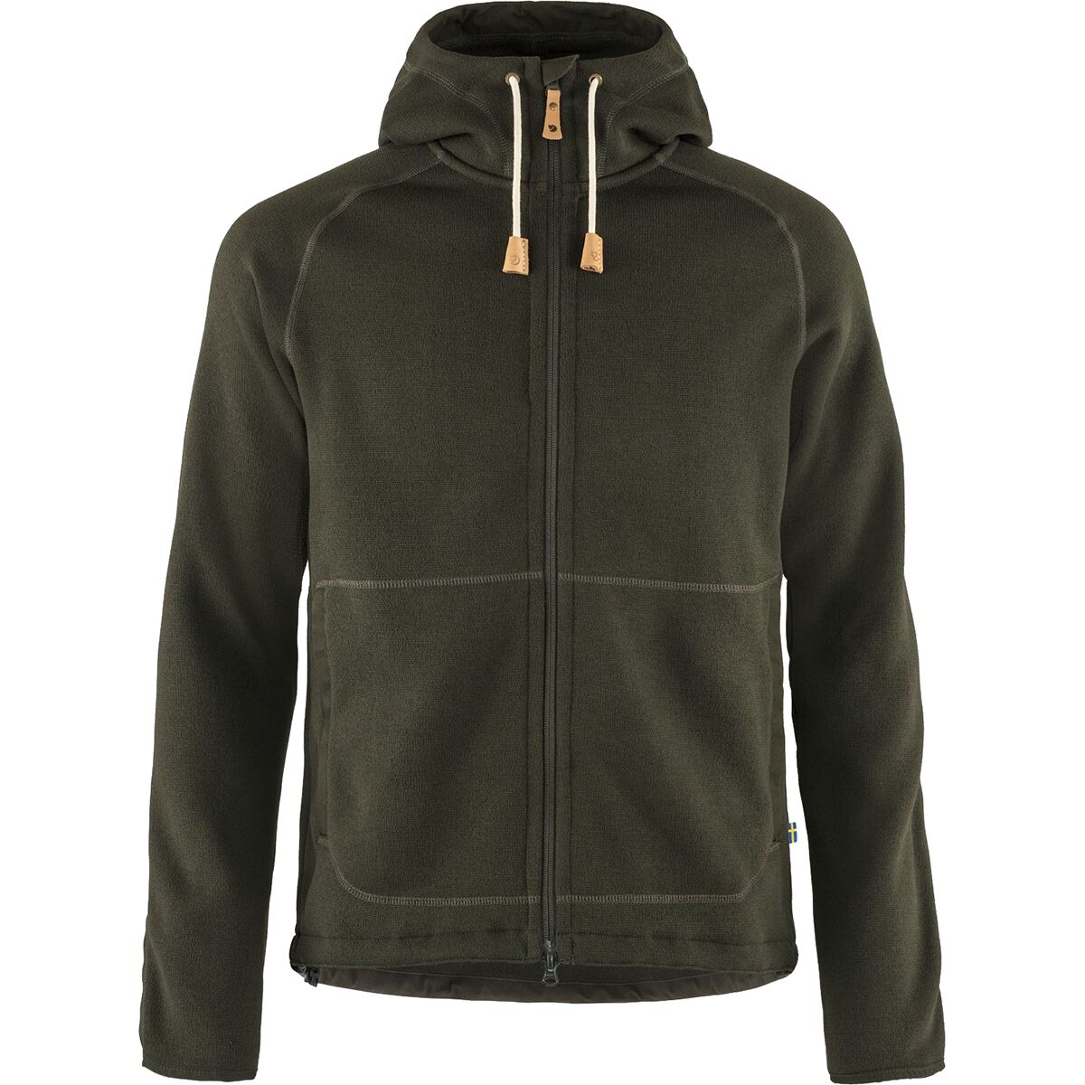 Image of Fjallraven Ovik Fleece Hooded Jacket - Men's Deep Forest, M