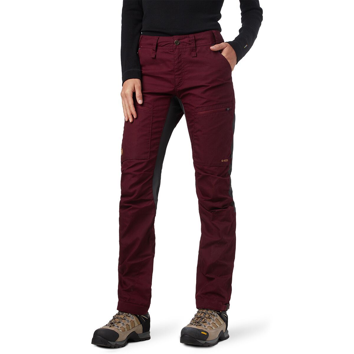 Fjallraven Abisko Lite Trekking Pant - Women's Dark Garnet/Dark Grey, US 25.5/EU 34