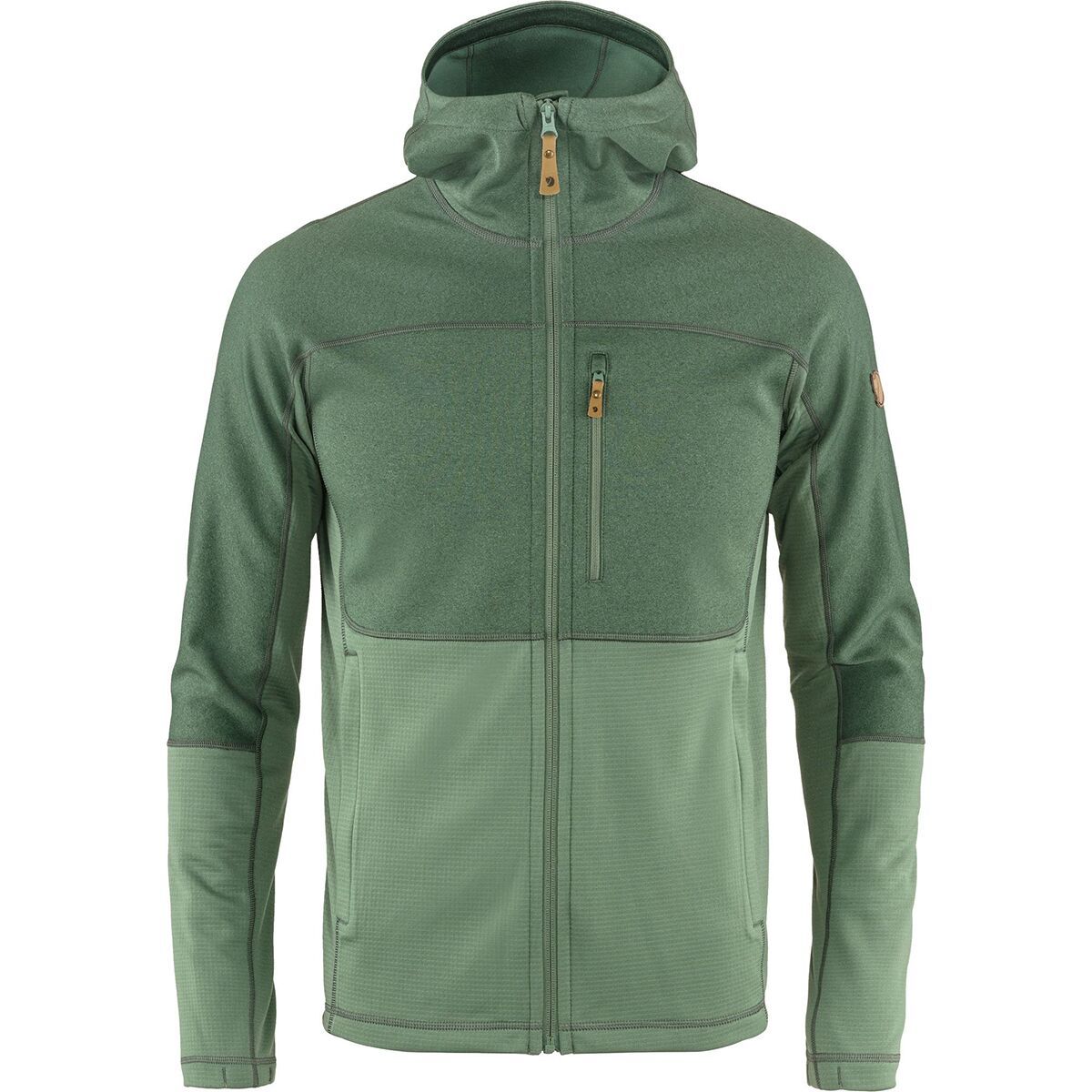 Fjallraven Abisko Trail Hooded Fleece Jacket - Men's Patina Green, XXL
