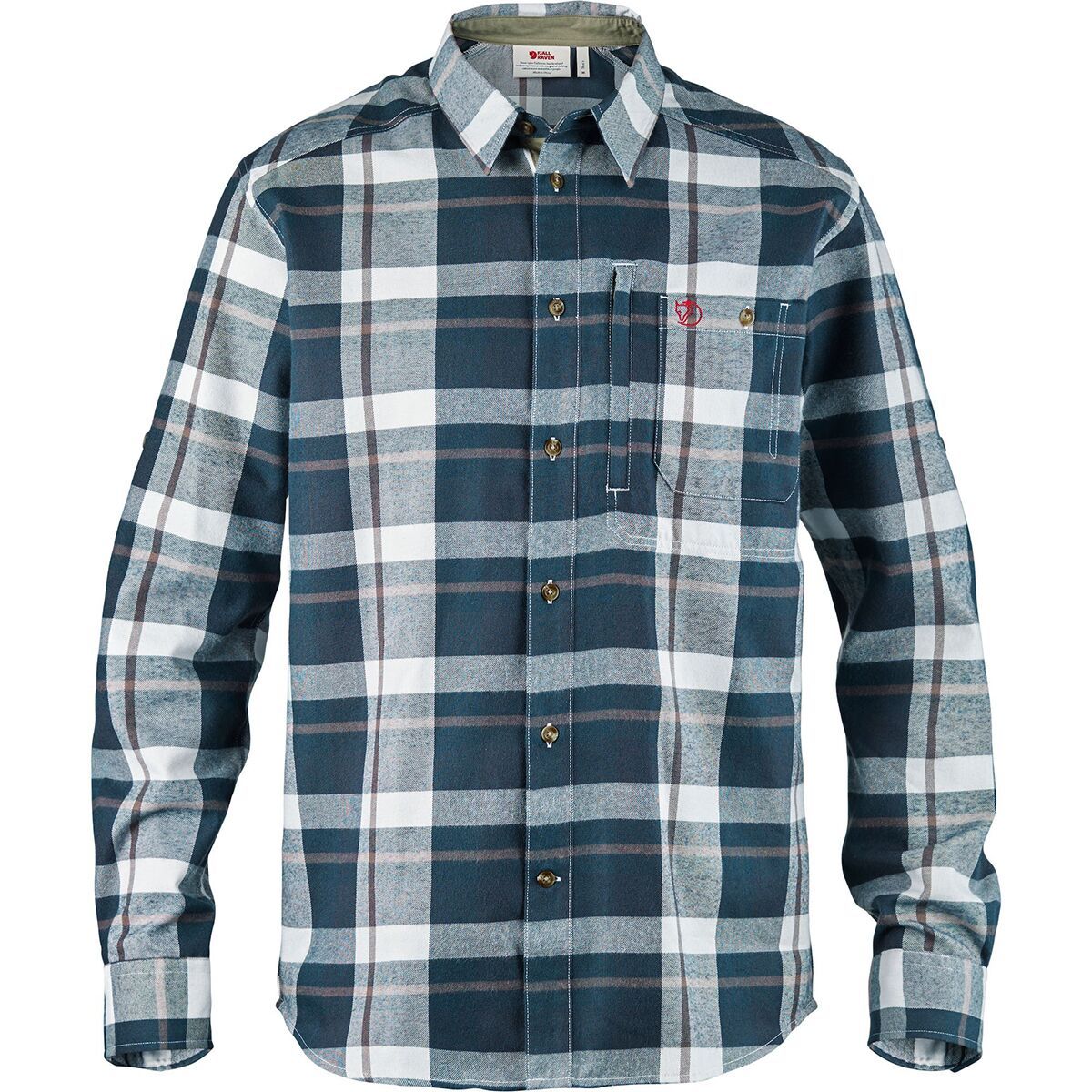Fjallraven Fjallglim Flannel Shirt - Men's Dark Blue, L