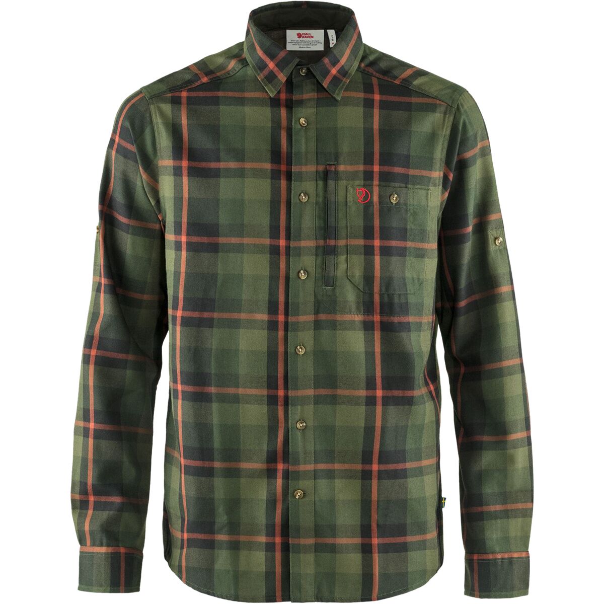 Image of Fjallraven Fjallglim Flannel Shirt - Men's Laurel Green2, S