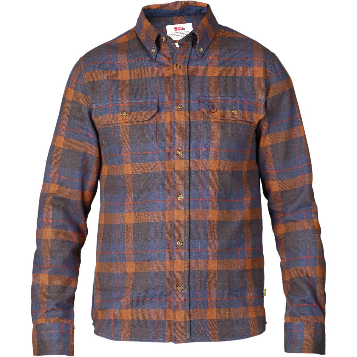 Fjallraven Singi Heavy Regular Fit Flannel Shirt - Men's Autumn Leaf, L
