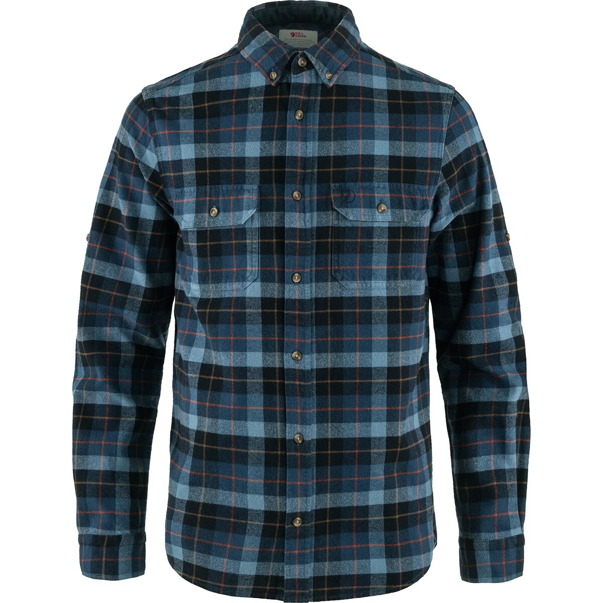 Image of Fjallraven Singi Heavy Regular Fit Flannel Shirt - Men's Dark Navy/Indigo Blue, S