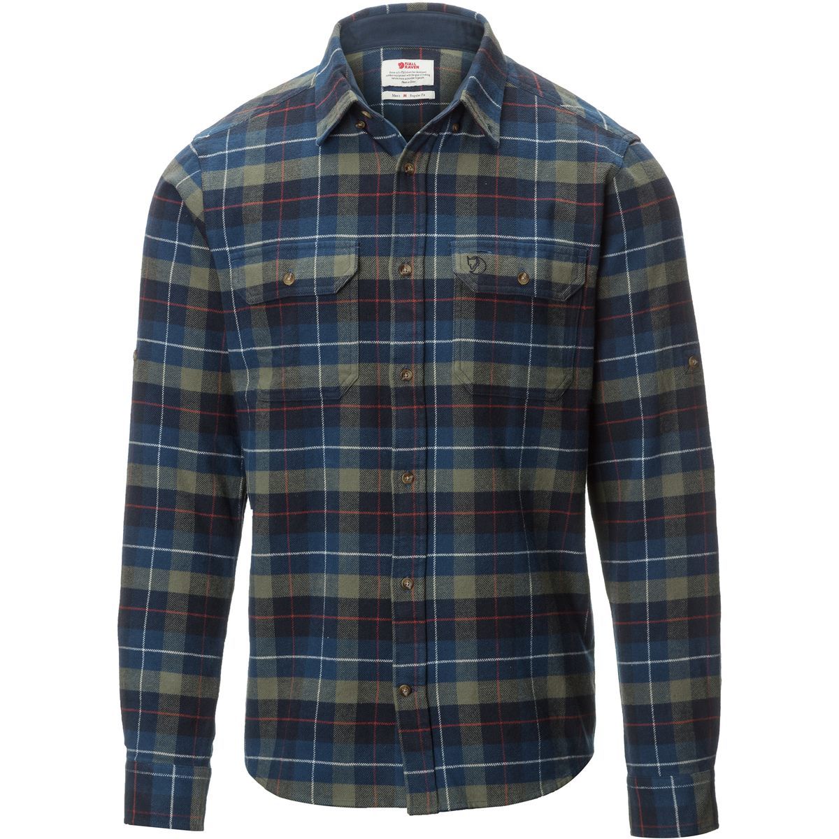 Fjallraven Singi Heavy Regular Fit Flannel Shirt - Men's Navy, L