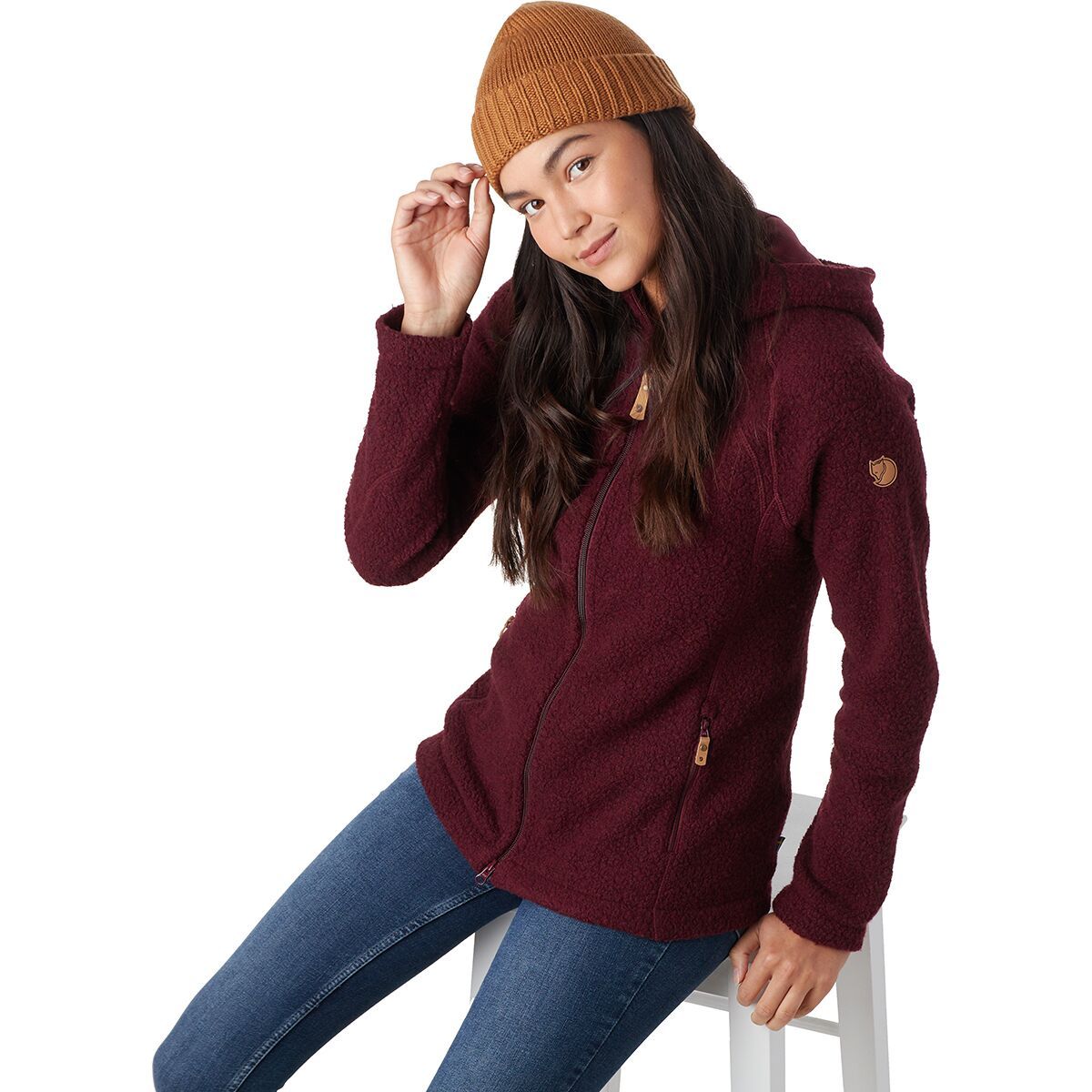 Fjallraven Kaitum Fleece Jacket - Women's Dark Garnet, XS