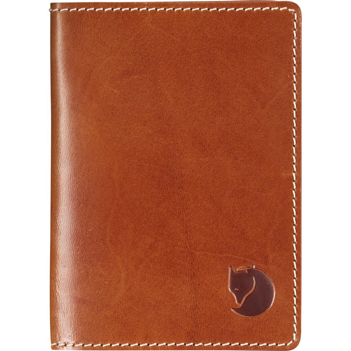 Image of Fjallraven Leather Passport Cover - Men's Leather Cognac, One Size