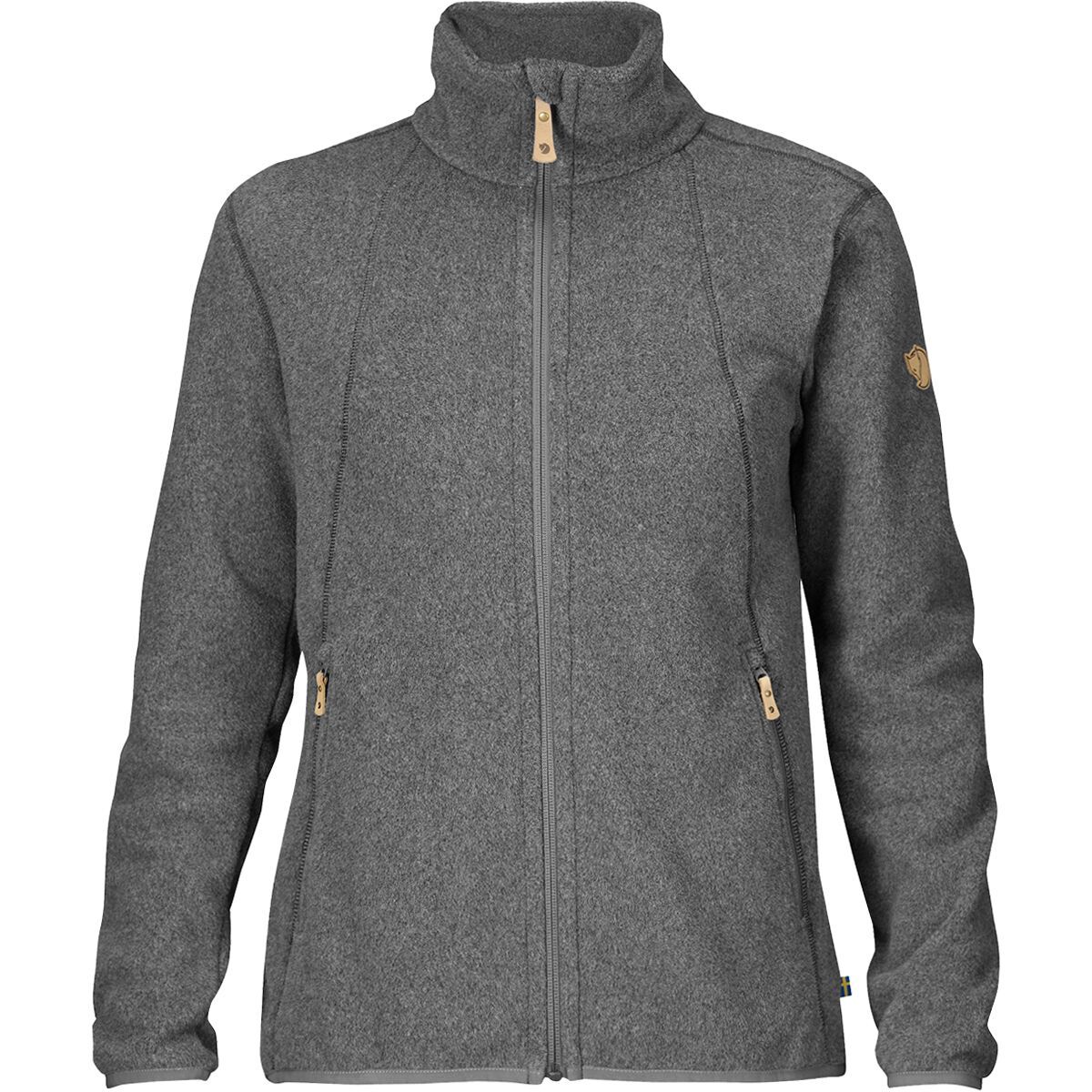 Fjallraven Stina Fleece Full-Zip Sweatshirt - Women's Dark Grey, S