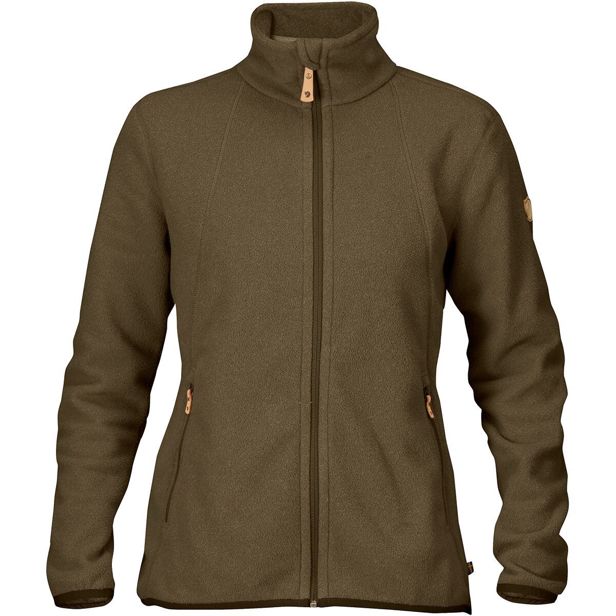 Fjallraven Stina Fleece Full-Zip Sweatshirt - Women's Dark Olive, S