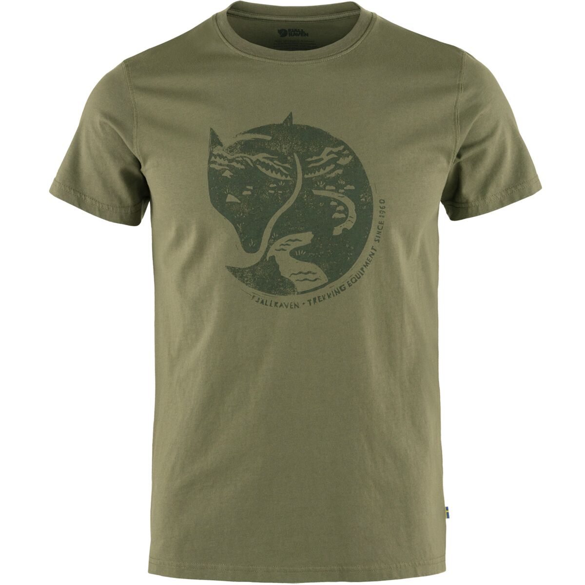 Image of Fjallraven Arctic Fox T-Shirt - Men's Laurel Green, M