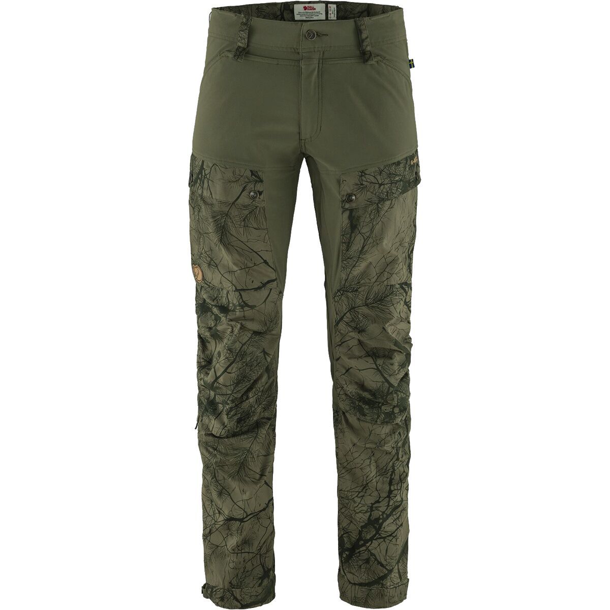 Fjallraven Keb Trouser - Long - Men's Green Camo/Laurel Green, US 36/EU 52