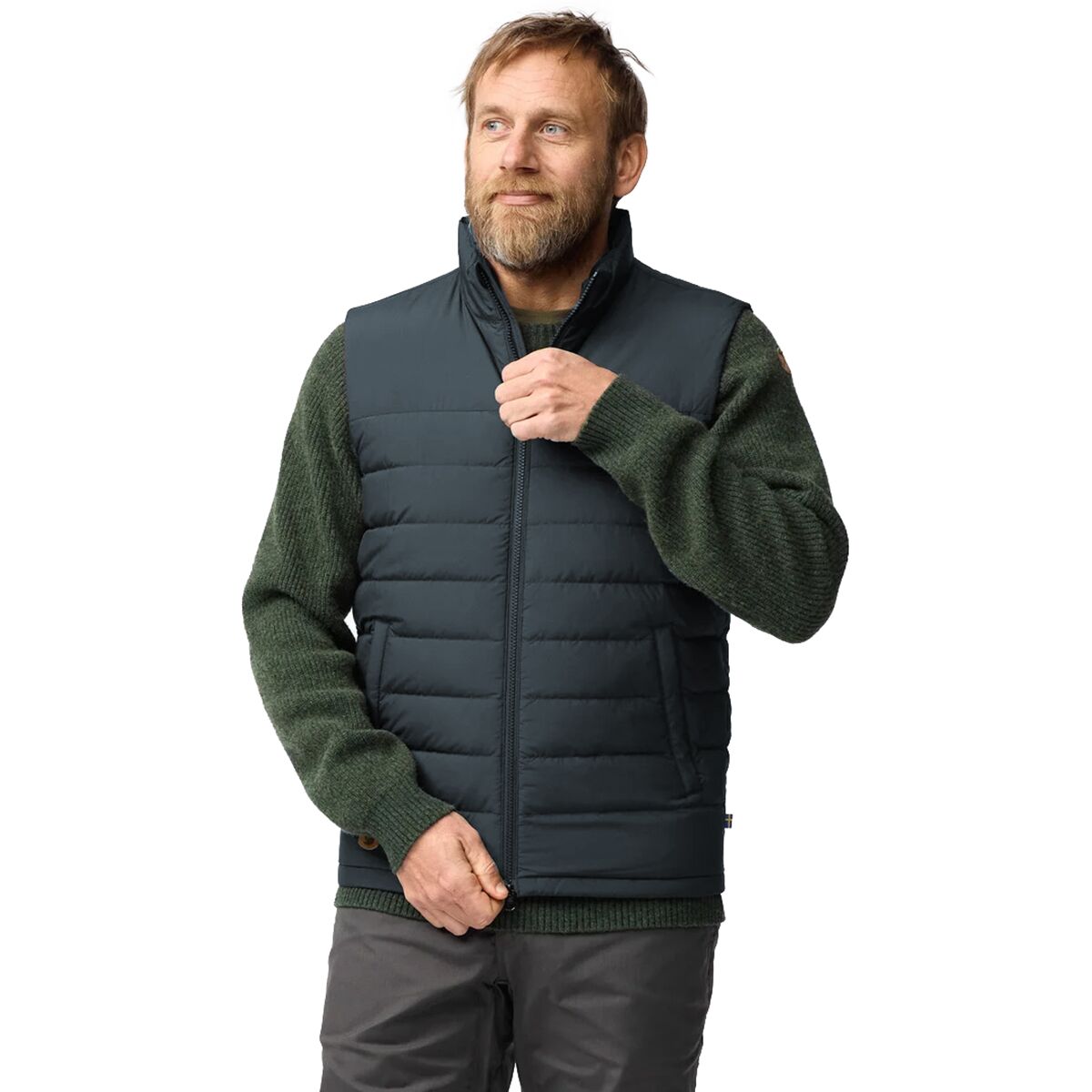 Image of Fjallraven Greenland Down Liner Vest - Men's Dark Navy, L