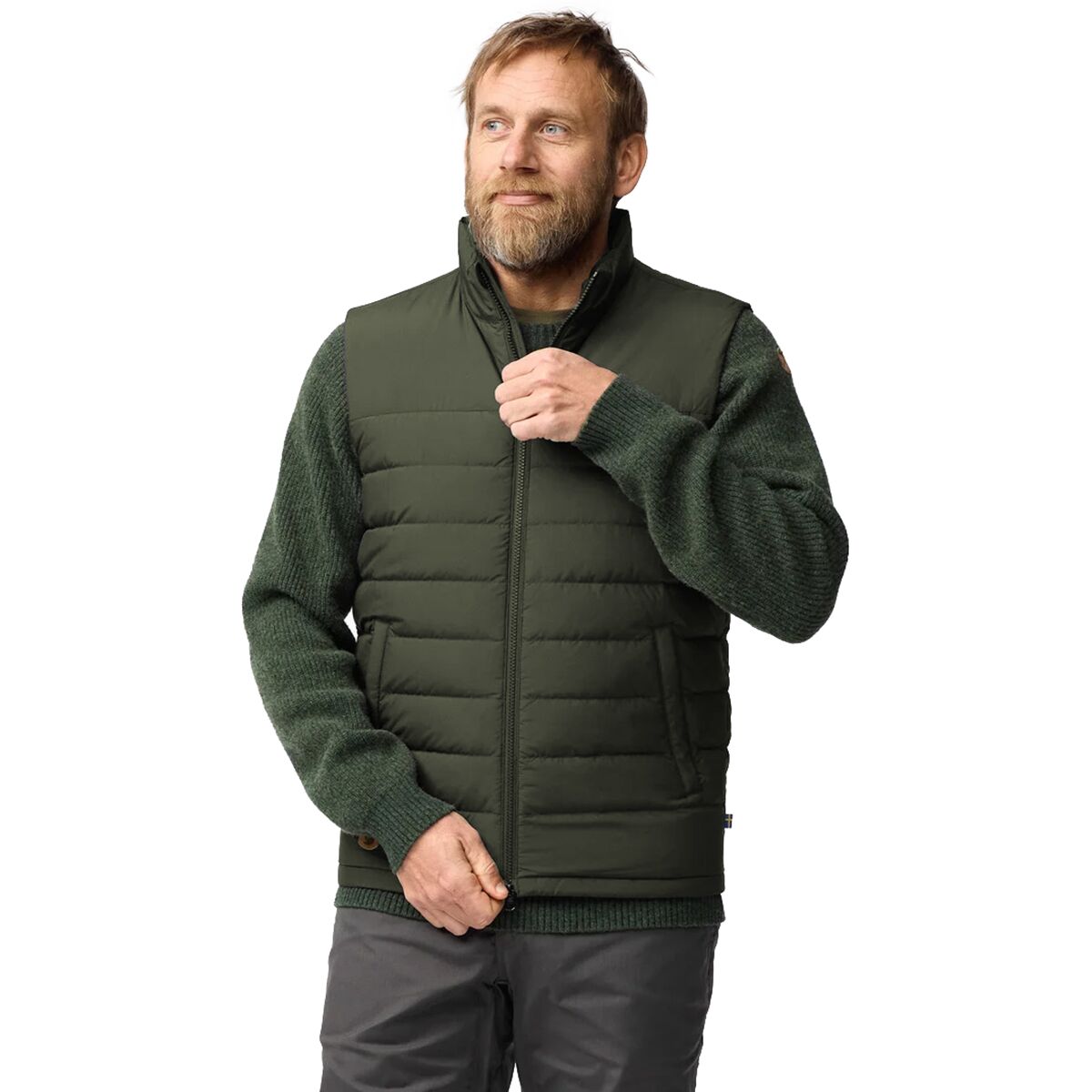 Image of Fjallraven Greenland Down Liner Vest - Men's Deep Forest, S