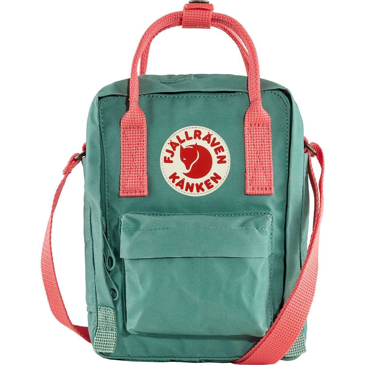 Image of Fjallraven Kanken Sling Frost Green-Peach Pink, One Size