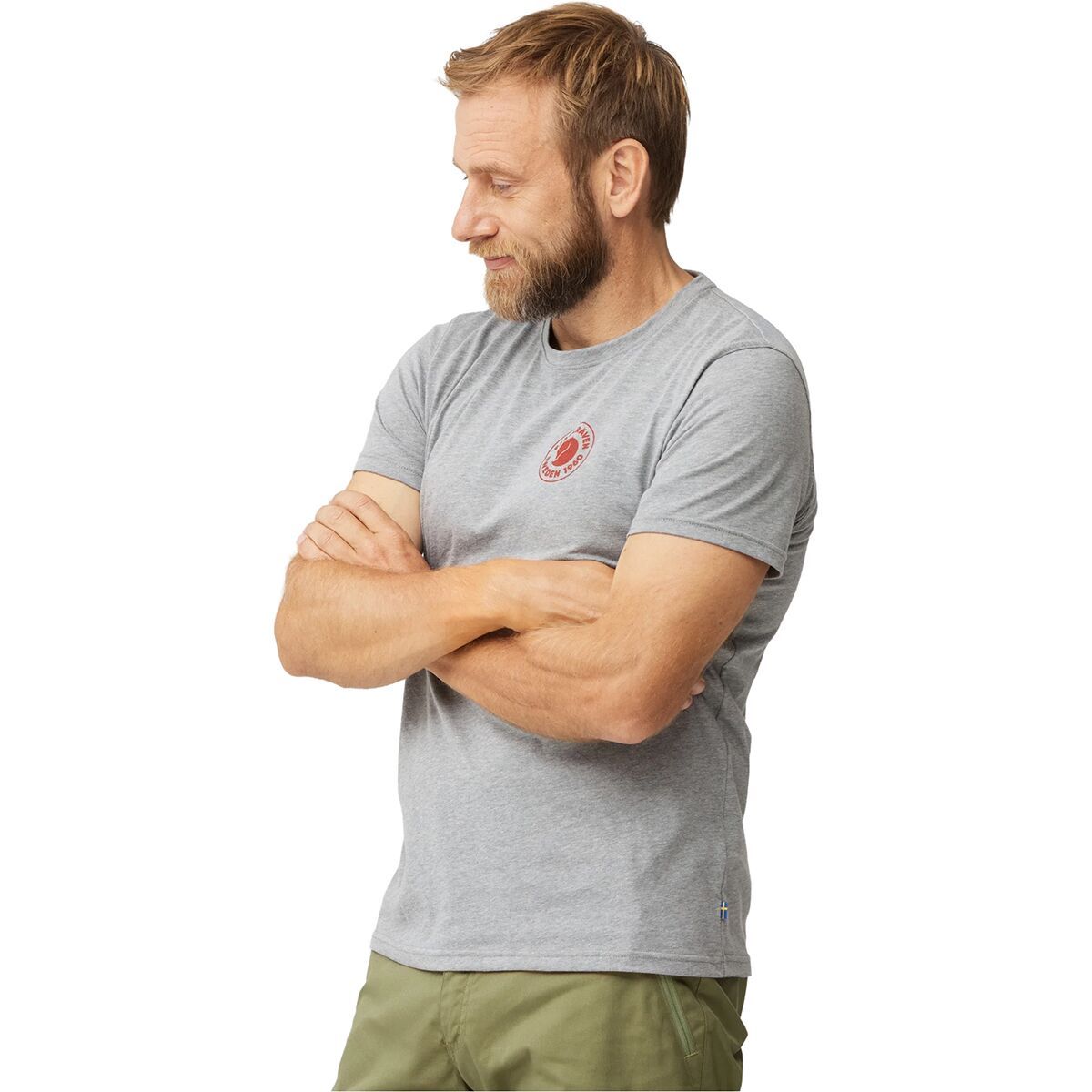 Image of Fjallraven 1960 Logo T-Shirt - Men's Grey Melange, M