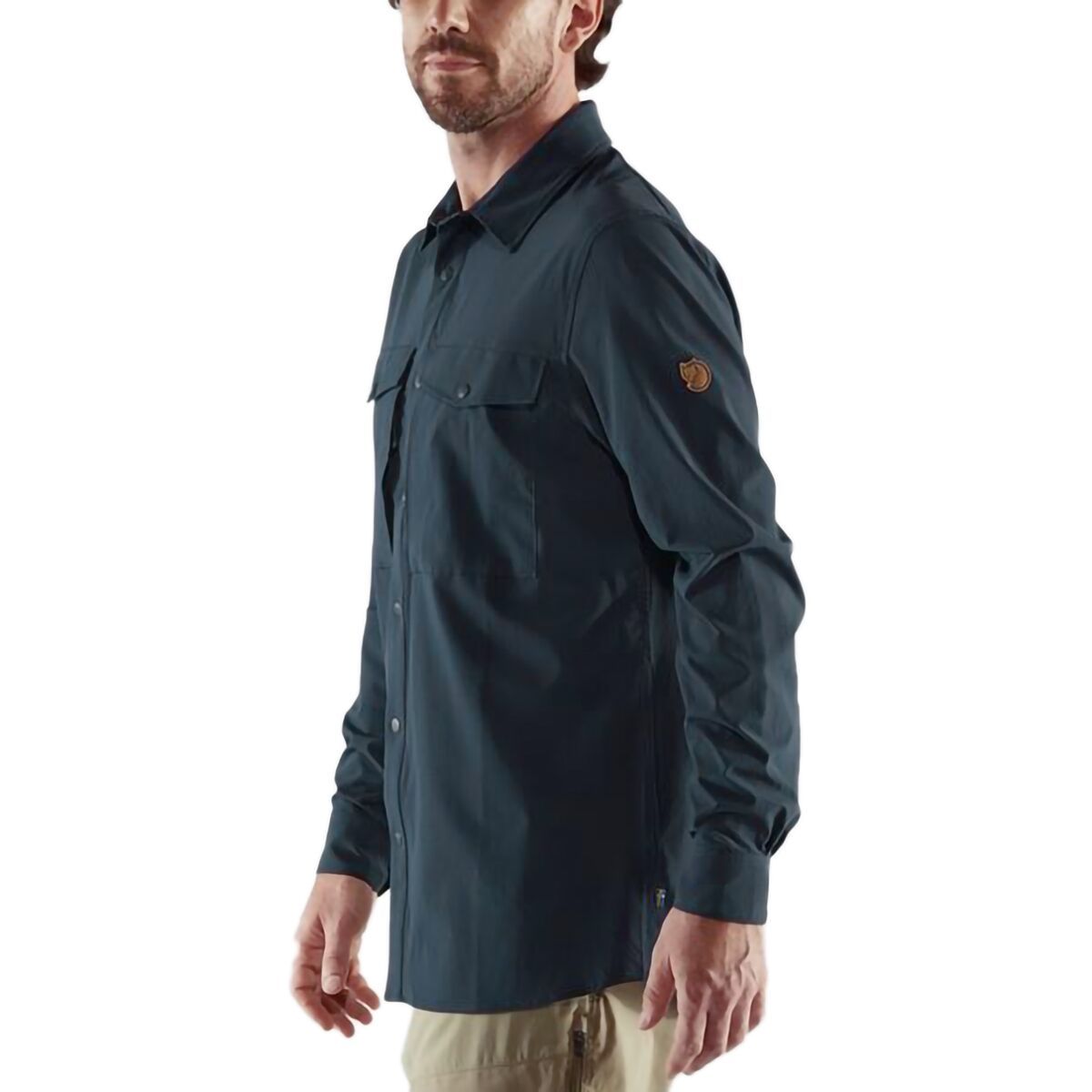 Image of Fjallraven Abisko Trekking Shirt - Men's Dark Navy, S
