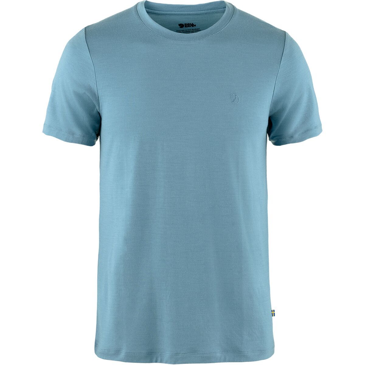 Image of Fjallraven Abisko Wool Short-Sleeve Shirt - Men's Dawn Blue, M