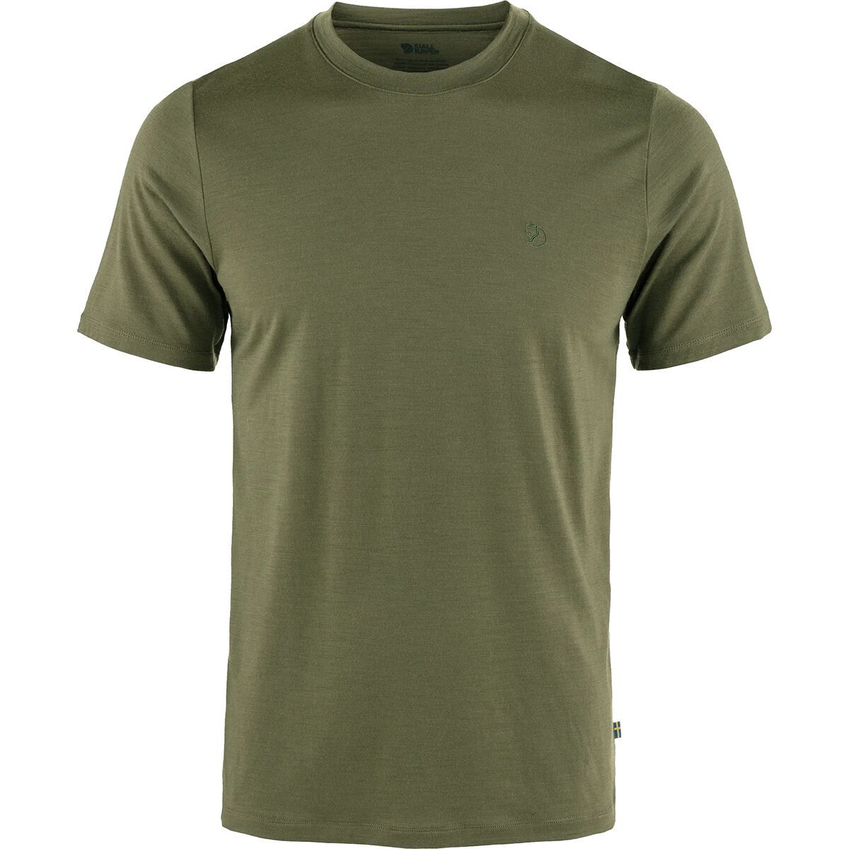 Image of Fjallraven Abisko Wool Short-Sleeve Shirt - Men's Laurel Green, S