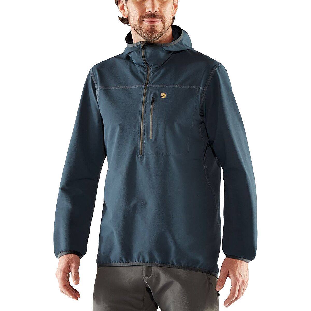 Fjallraven Bergtagen Stretch Half Zip - Men's Mountain Blue, XXL