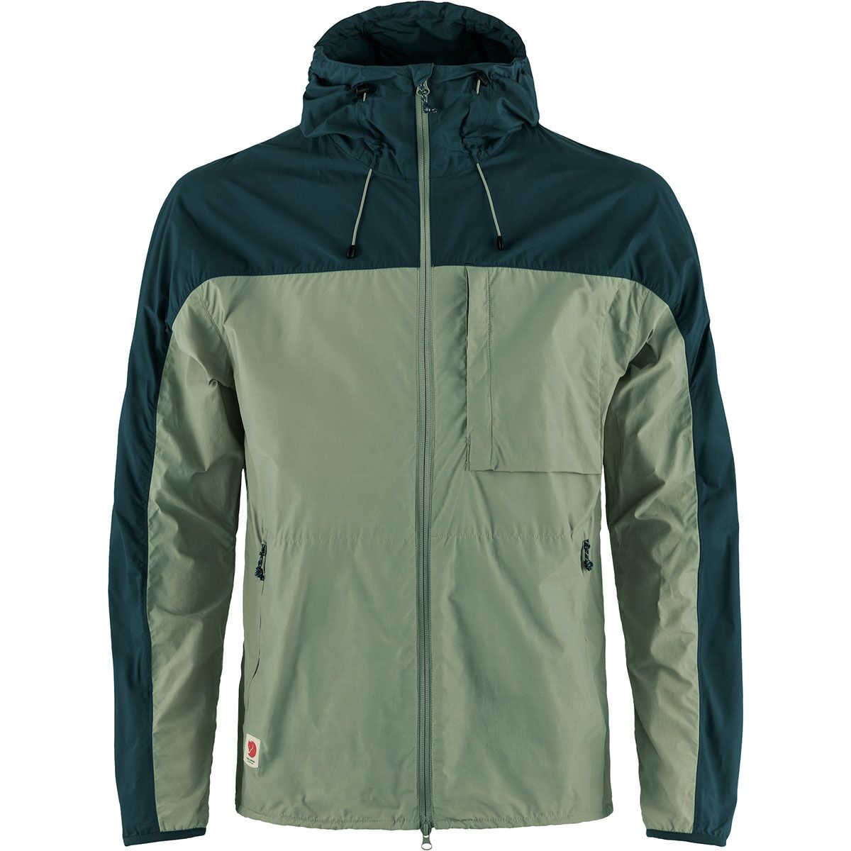 Image of Fjallraven High Coast Wind Jacket - Men's Patina Green/Navy, XL