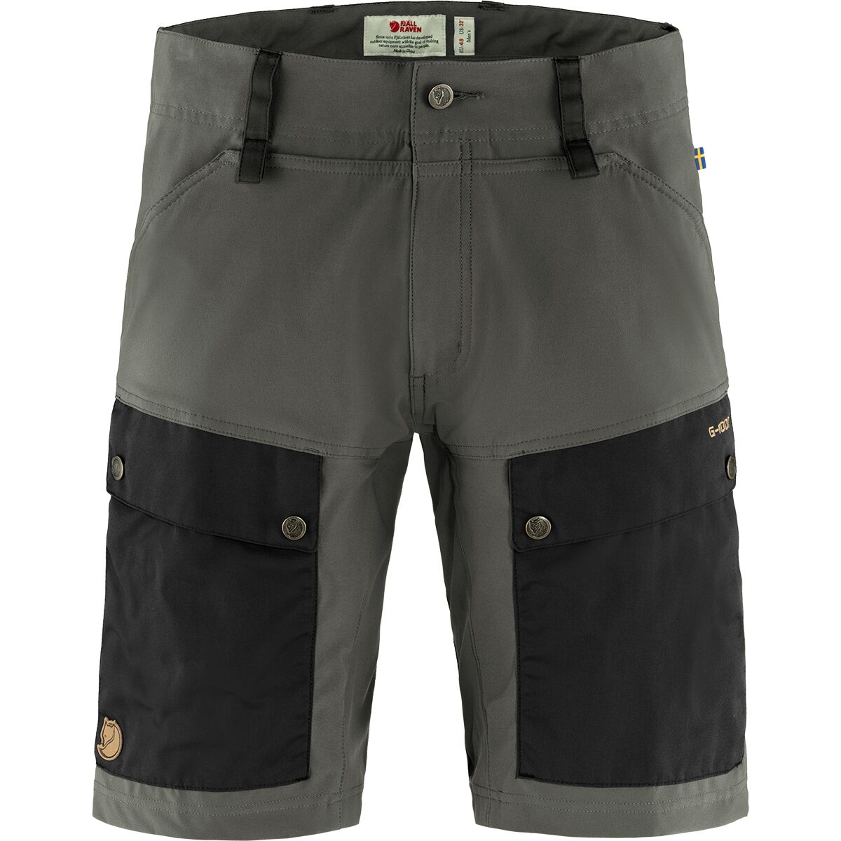 Image of Fjallraven Keb Short - Men's Black/Stone Grey, US 32/EU 48