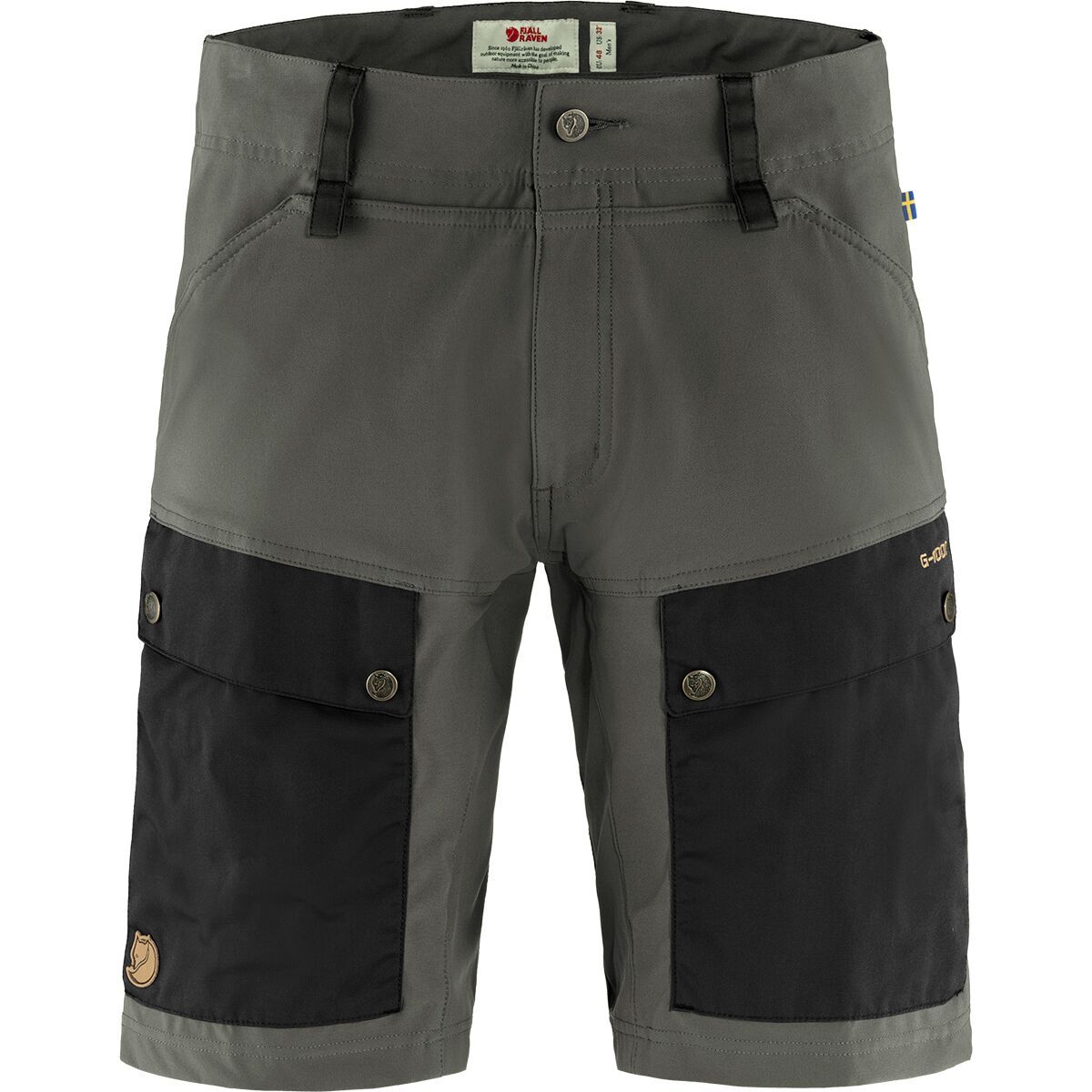 Image of Fjallraven Keb Short - Men's Black/Stone Grey, US 33-34/EU 50