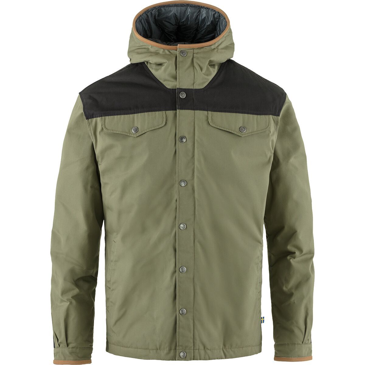 Image of Fjallraven Greenland No. 1 Down Jacket - Men's Green/Dark Grey, L