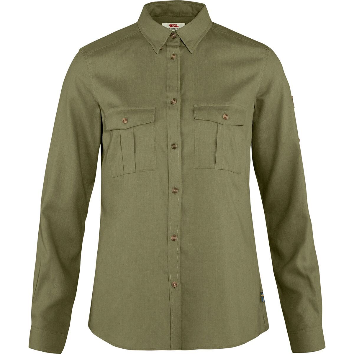 Fjallraven Ovik Travel Long-Sleeve Shirt - Women's Green, S