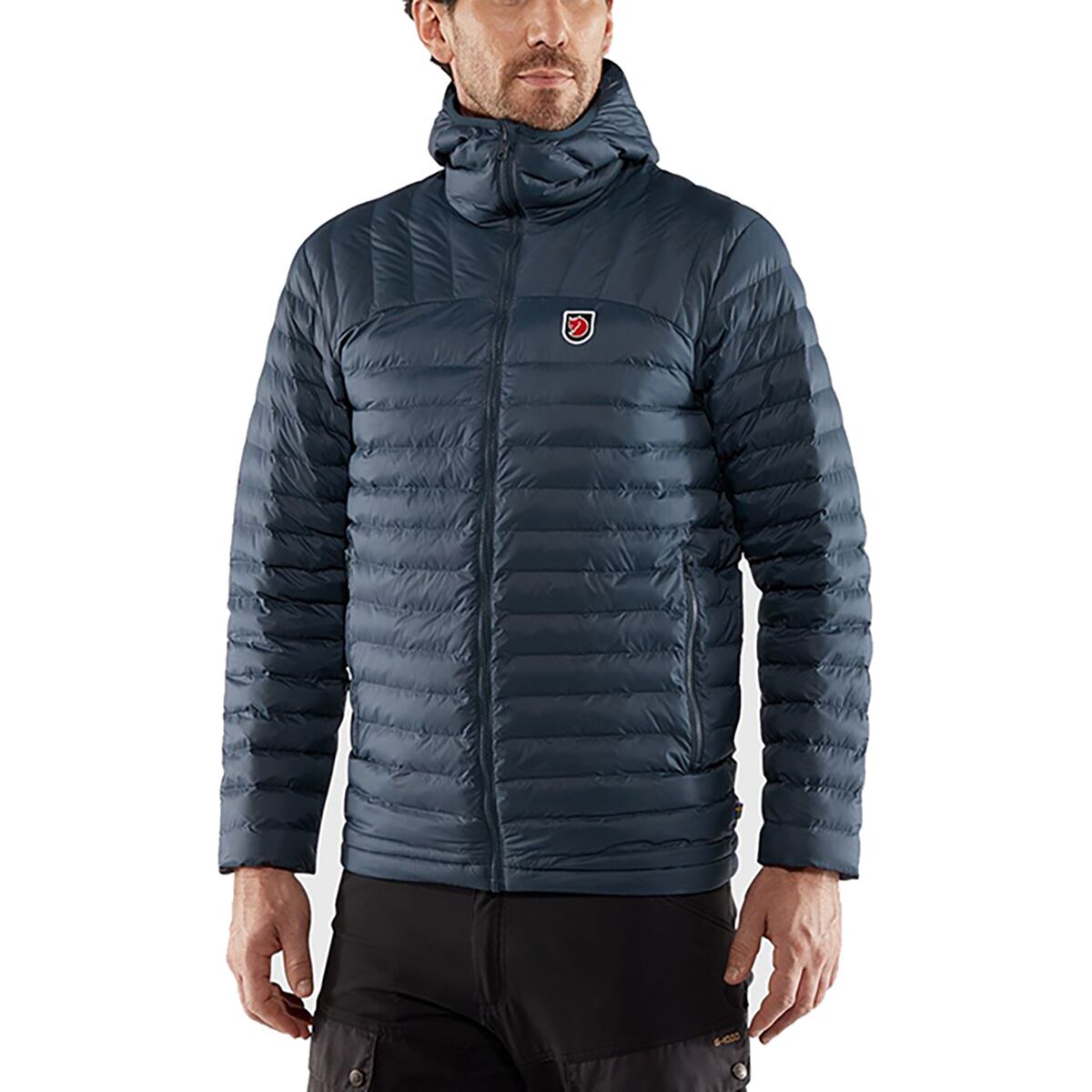 Image of Fjallraven Expedition Latt Hooded Jacket - Men's Navy, M
