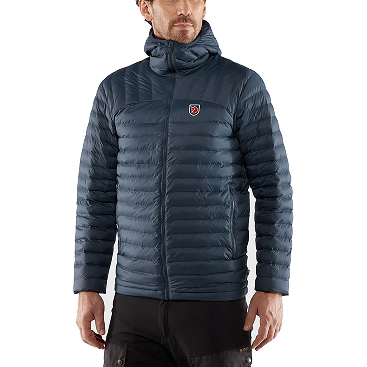 Image of Fjallraven Expedition Latt Hooded Jacket - Men's Navy, M