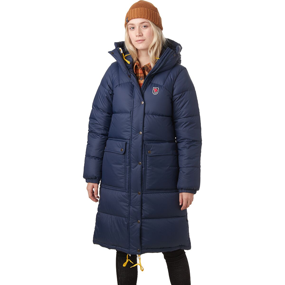 Image of Fjallraven Expedition Long Down Parka - Women's Navy, XL