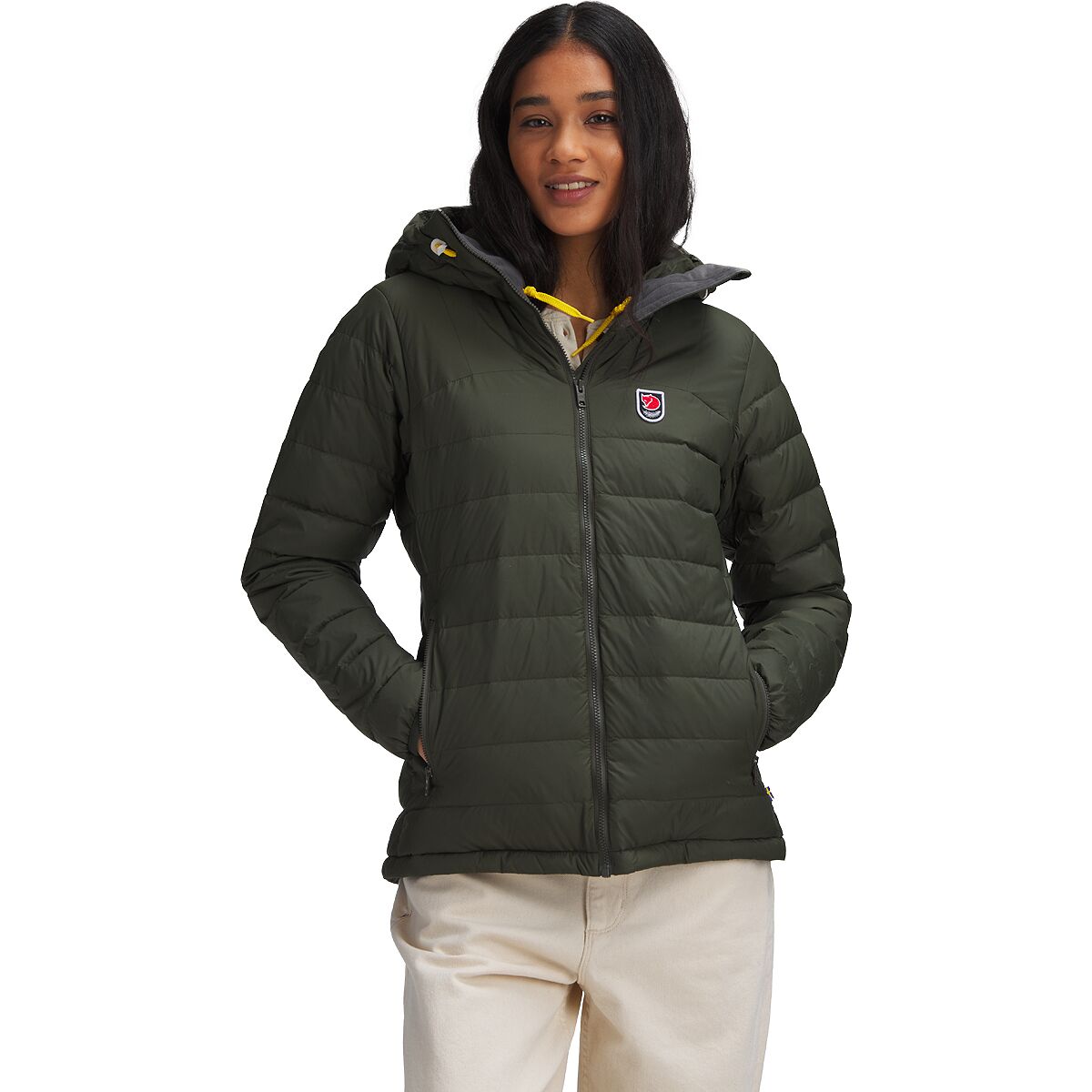 Image of Fjallraven Expedition Pack Down Hooded Jacket - Women's Deep Forest, XL