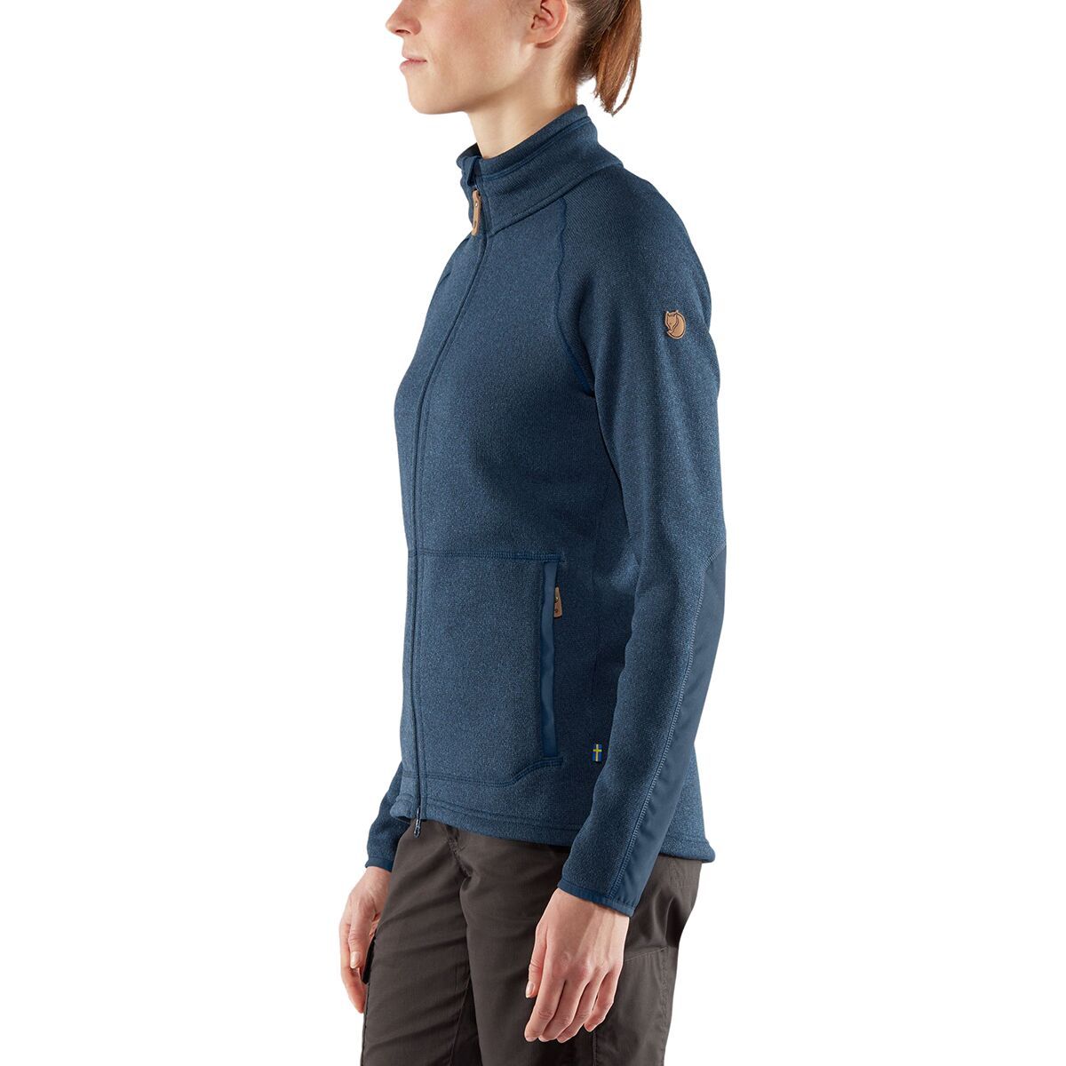 Fjallraven Ovik Fleece Zip Jacket - Women's Navy, XL