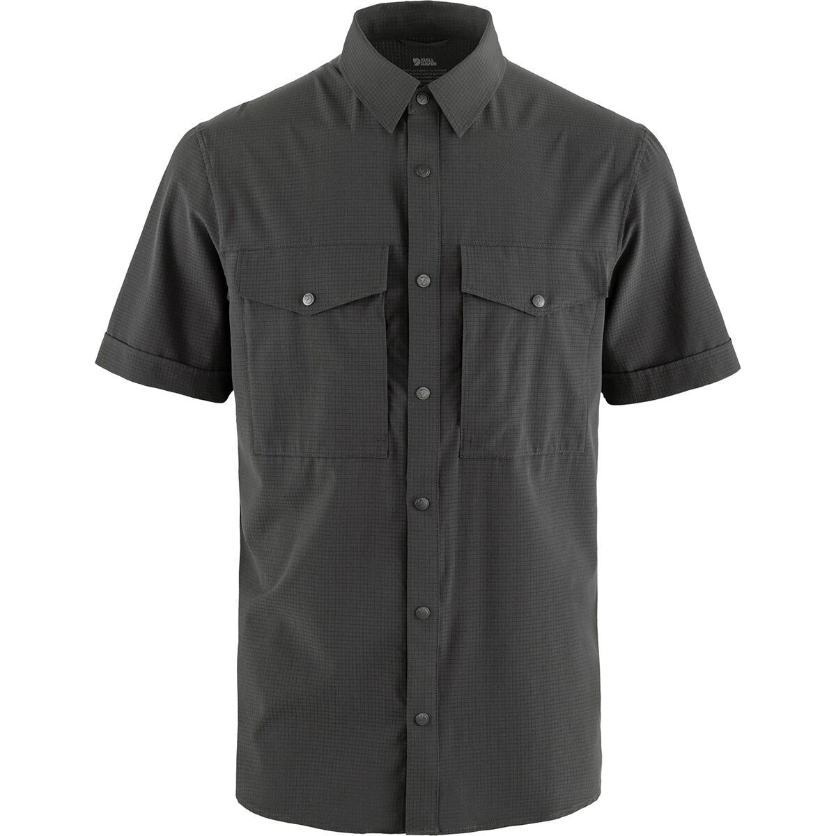 Image of Fjallraven Abisko Trekking Short-Sleeve Shirt - Men's Dark Grey, M