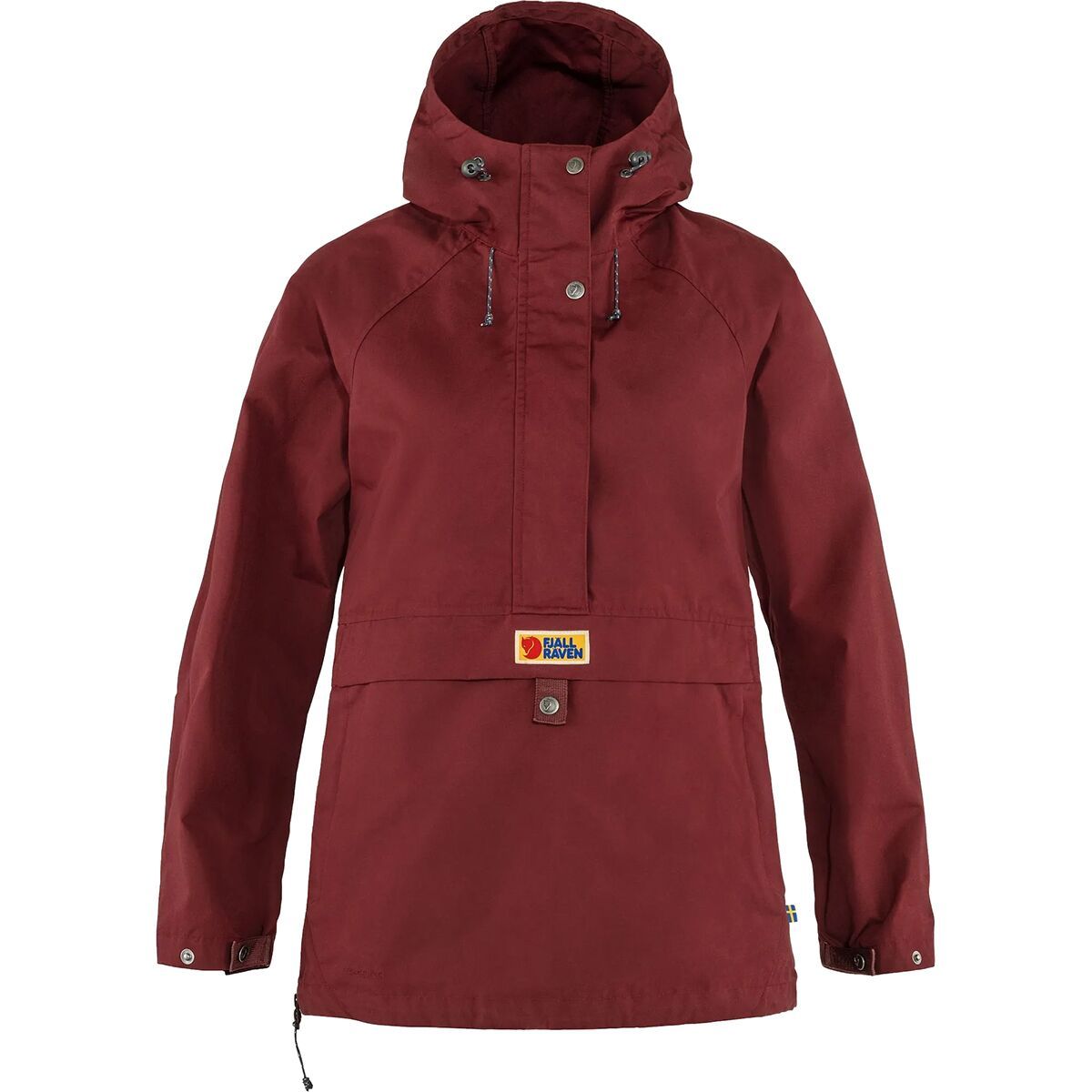 Image of Fjallraven Vardag Anorak Jacket - Women's Bordeaux Red, XS