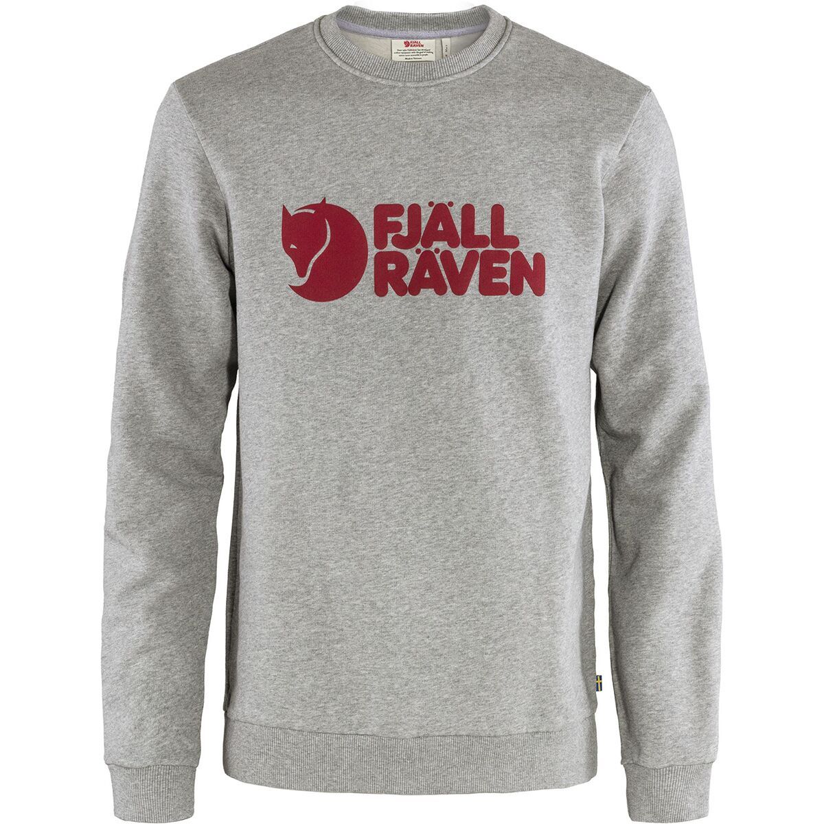 Fjallraven Logo Sweater - Men's Grey/Melange, XL