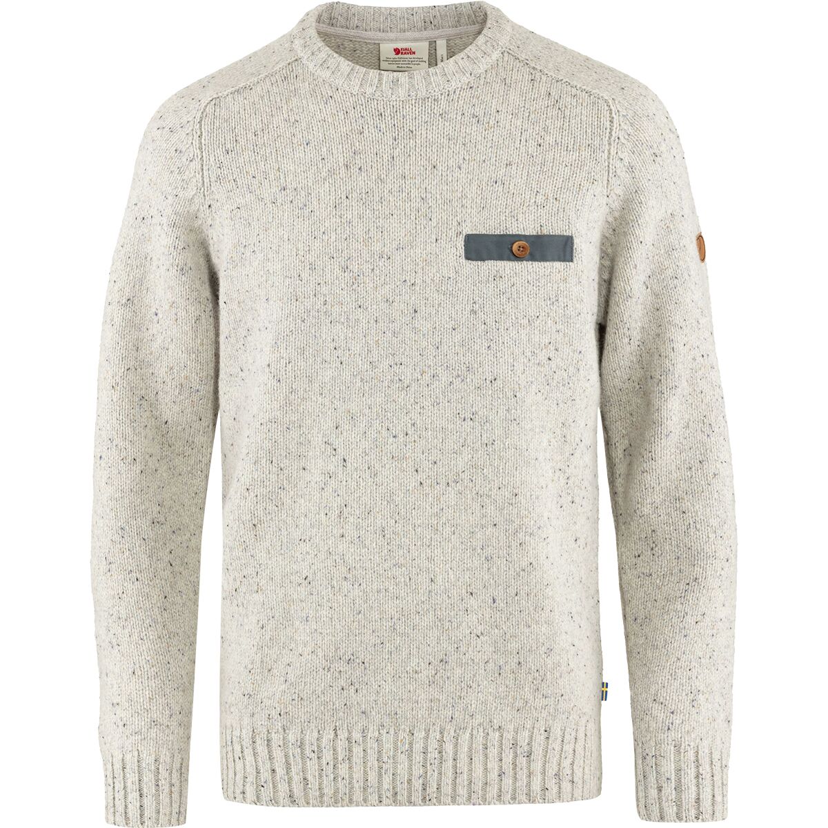 Image of Fjallraven Lada Round-Neck Sweater - Men's Chalk White, XL