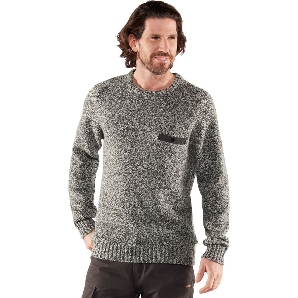 Fjallraven Lada Round-Neck Sweater - Men's Grey, XS