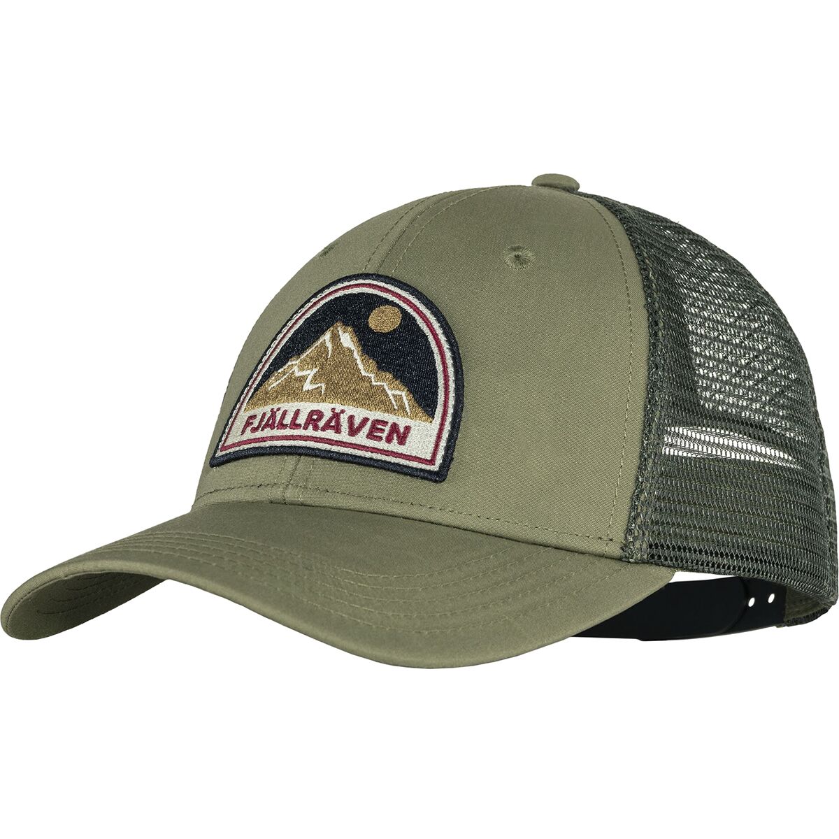 Image of Fjallraven Badge Langtradarkeps Trucker Hat Green, S/M