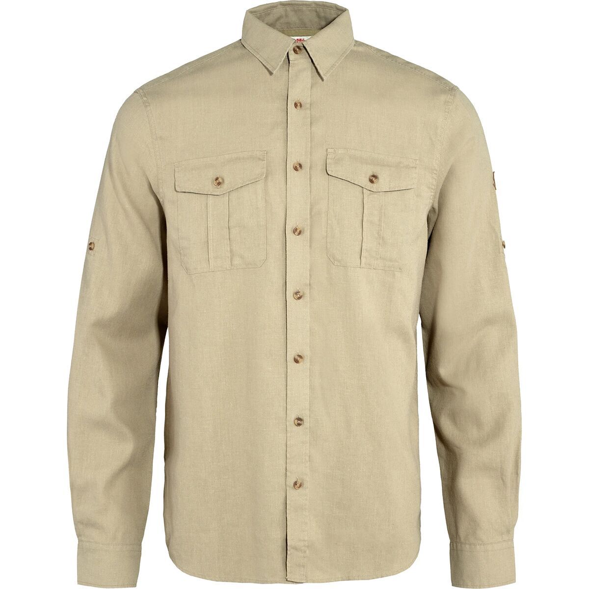 Image of Fjallraven Ovik Travel Long-Sleeve Shirt - Men's Sand Stone, XL