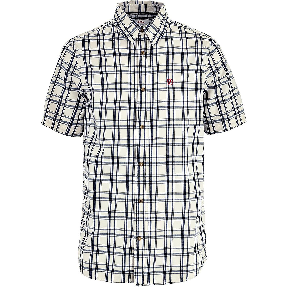 Image of Fjallraven Ovik Lite Short-Sleeve Shirt - Men's Chalk White/Dark Navy, S
