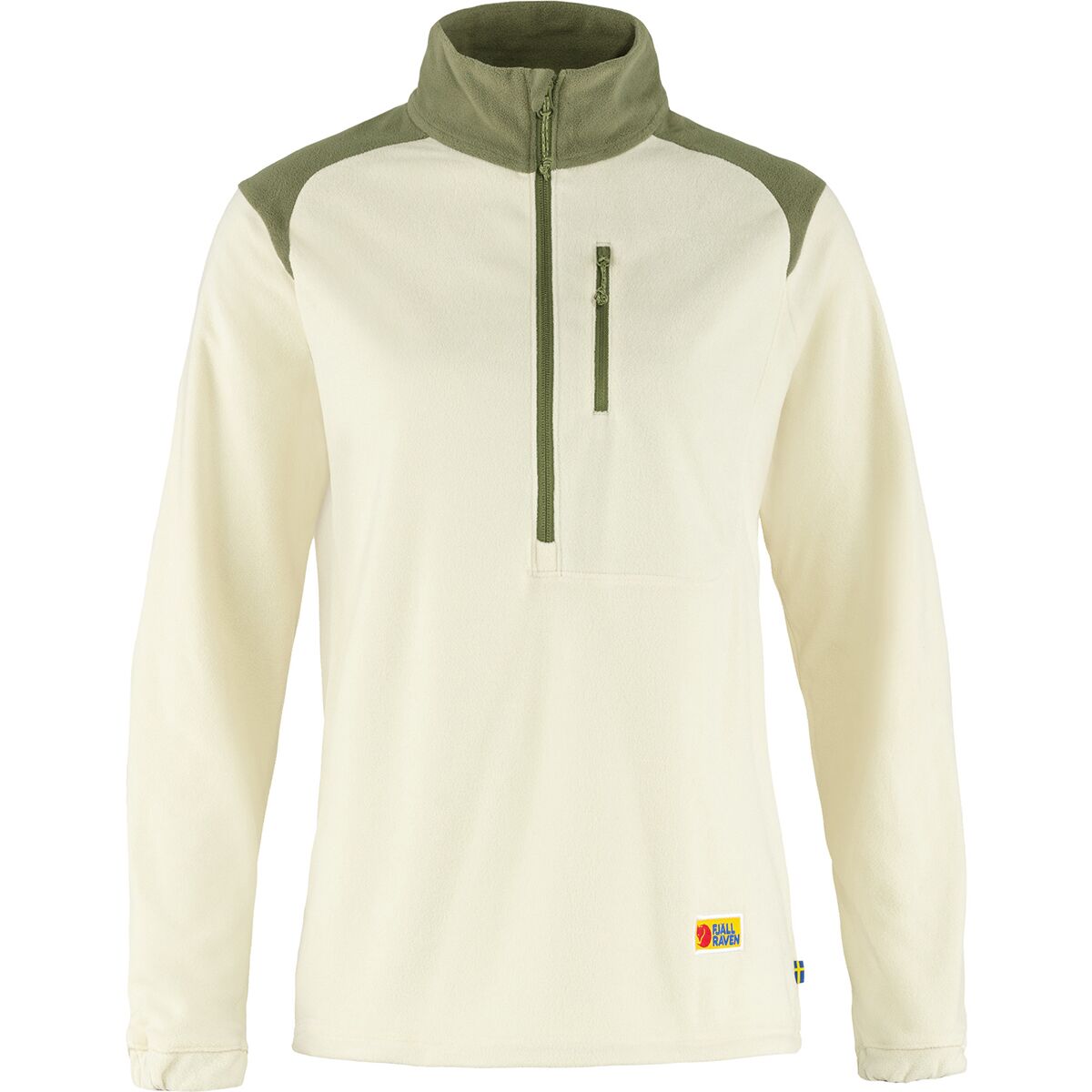Image of Fjallraven Vardag Lite Fleece - Women's Chalk White/Light Olive, S