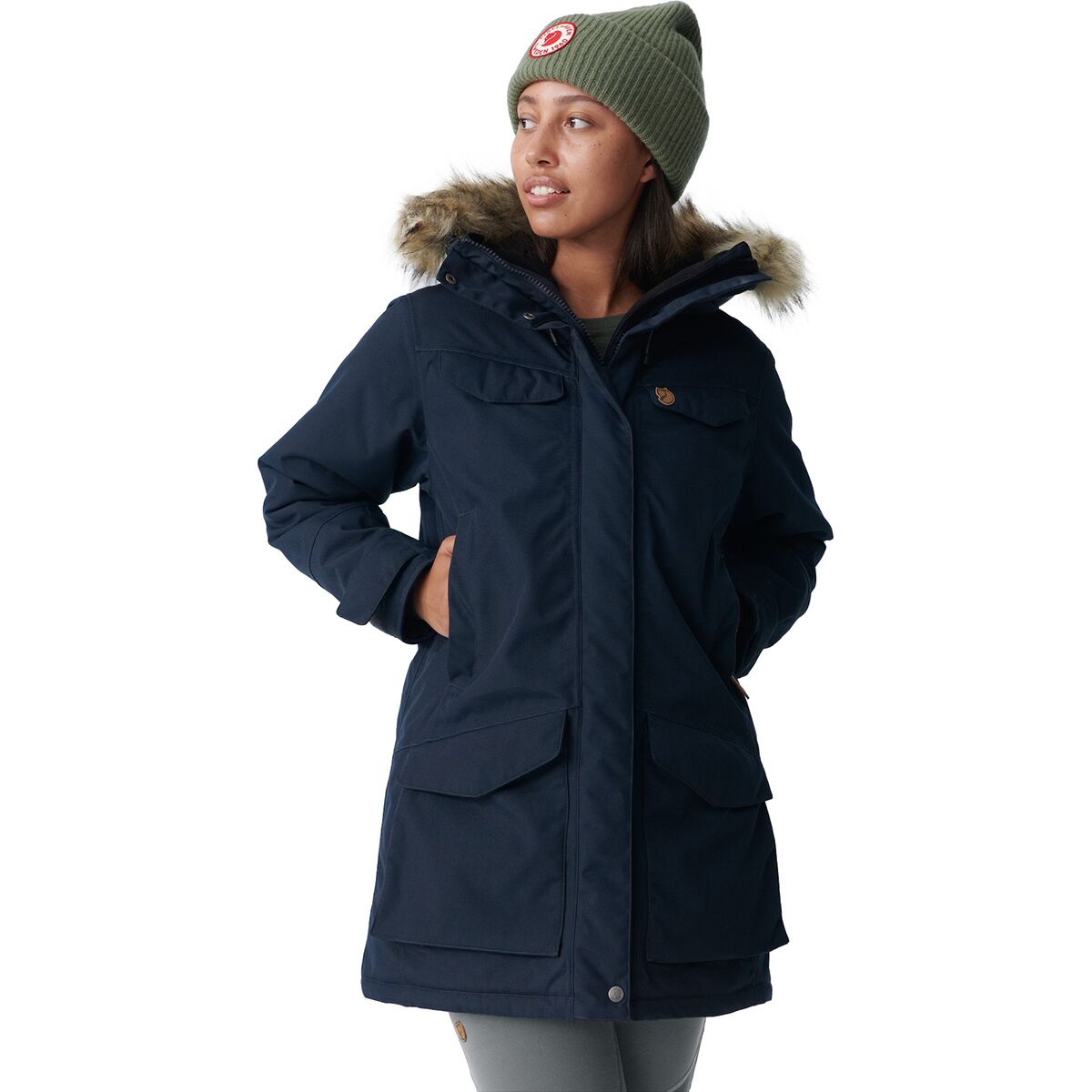 Image of Fjallraven Nuuk Insulated Parka - Women's Dark Navy, L