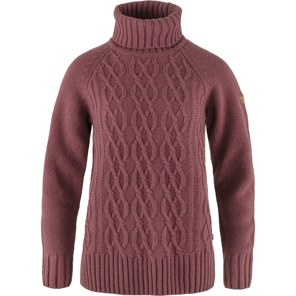 Fjallraven Fjallraven Ovik Cable Knit Roller Neck Sweater - Women's Mesa Purple, L