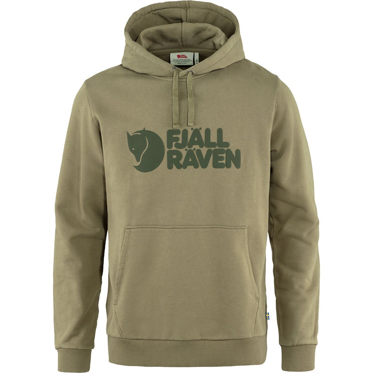 Image of Fjallraven Logo Hoodie - Men's Light Olive, XL