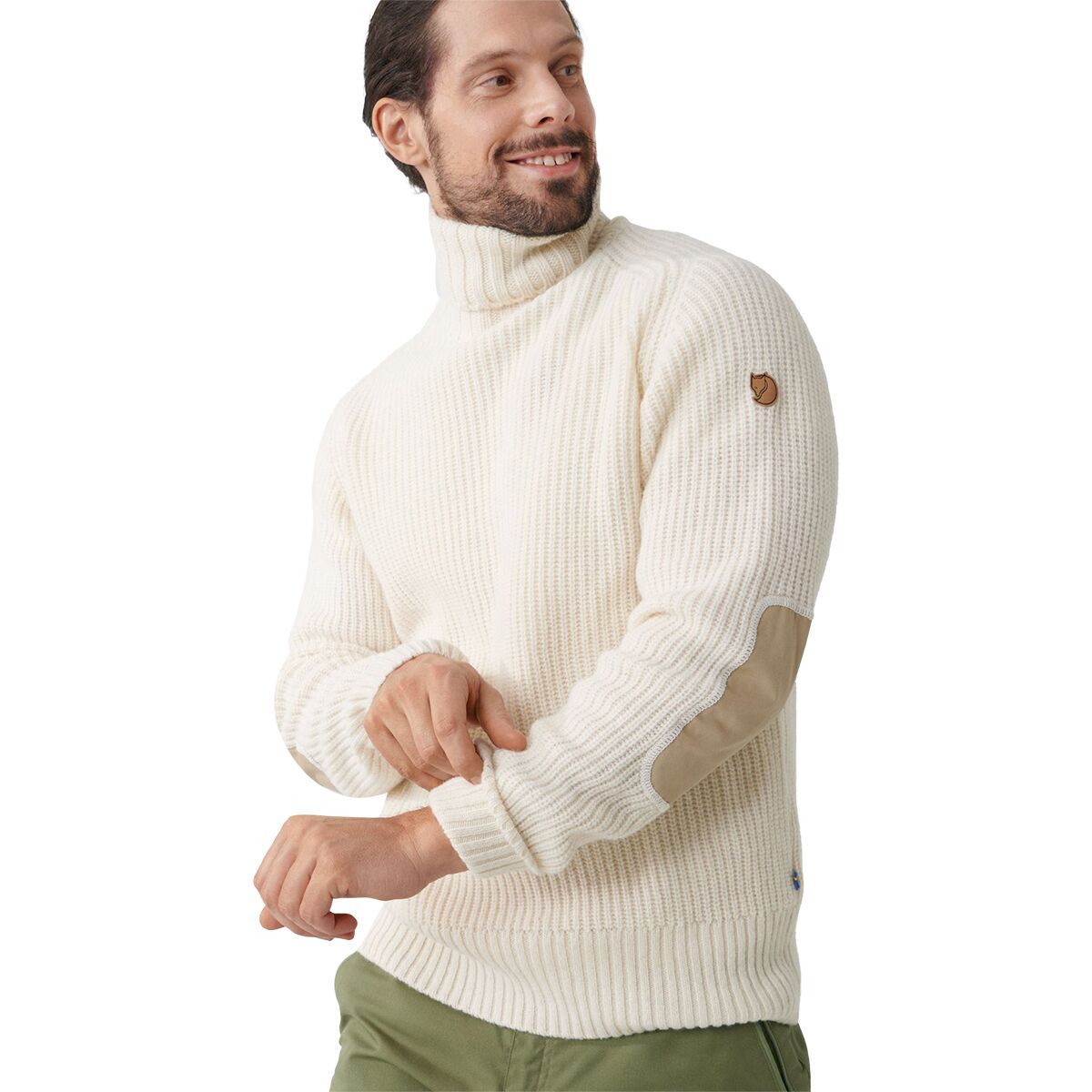 Fjallraven Ovik Roller Neck Sweater - Men's Chalk White, XS