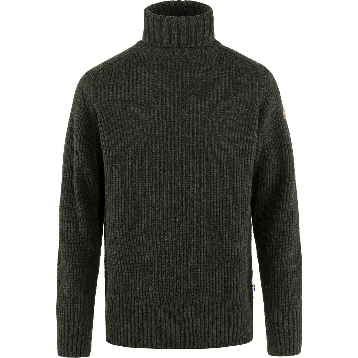 Fjallraven Ovik Roller Neck Sweater - Men's Dark Olive, XL