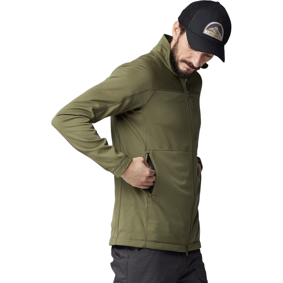 Image of Fjallraven Abisko Lite Fleece Jacket - Men's Green, S