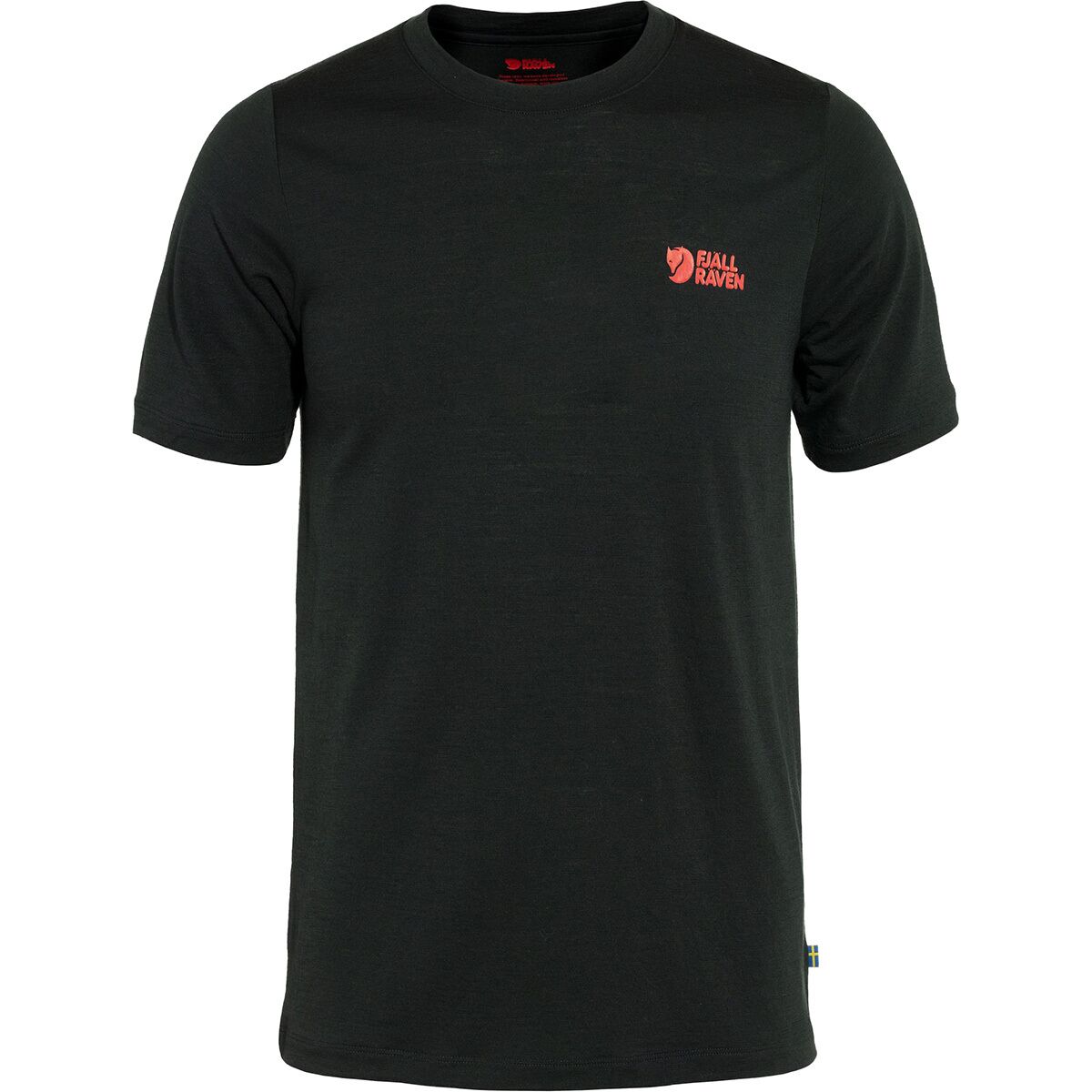 Image of Fjallraven Abisko Wool Logo Short-Sleeve T-Shirt - Men's Black, M