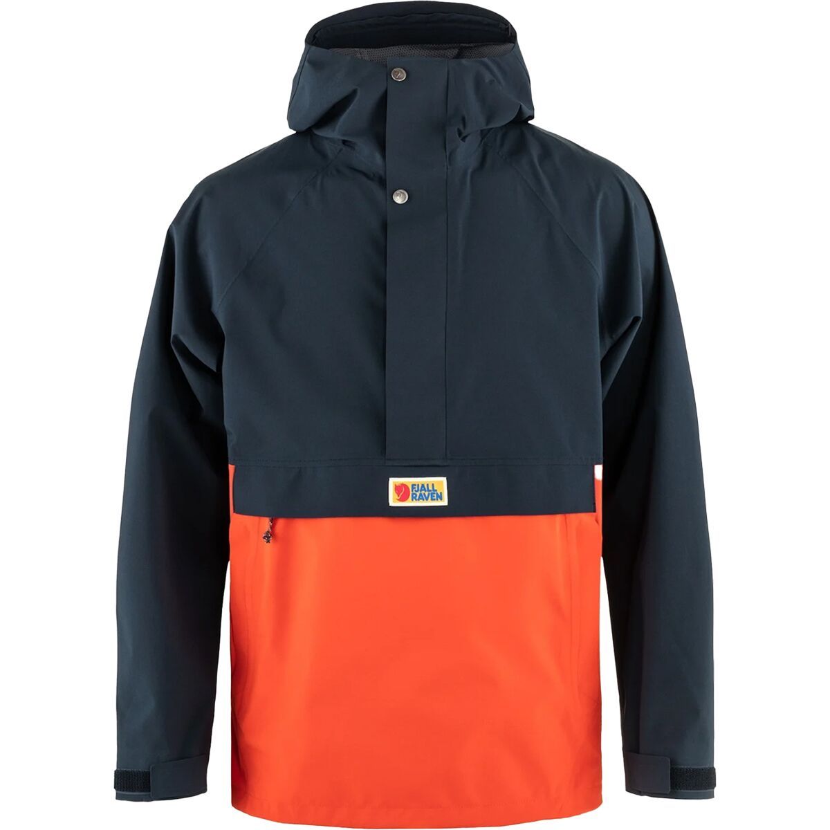Fjallraven Vardag Hydratic Anorak - Men's Dark Navy/Flame Orange, XL