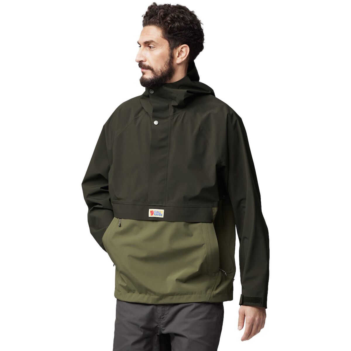 Image of Fjallraven Vardag Hydratic Anorak - Men's Deep Forest/Laurel Green, S